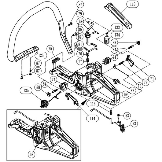 Топливный бак Champion 246